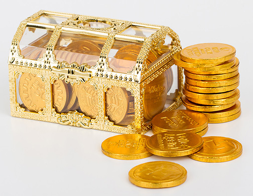 Treasure Chests - Foiled Again! Chocolate Coins